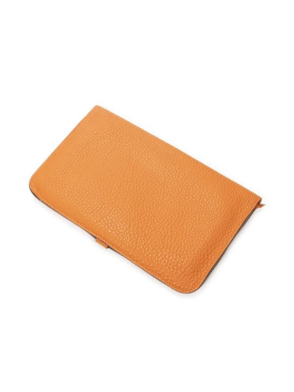 Hermes Dogon Wallet Orange Clemence Leather